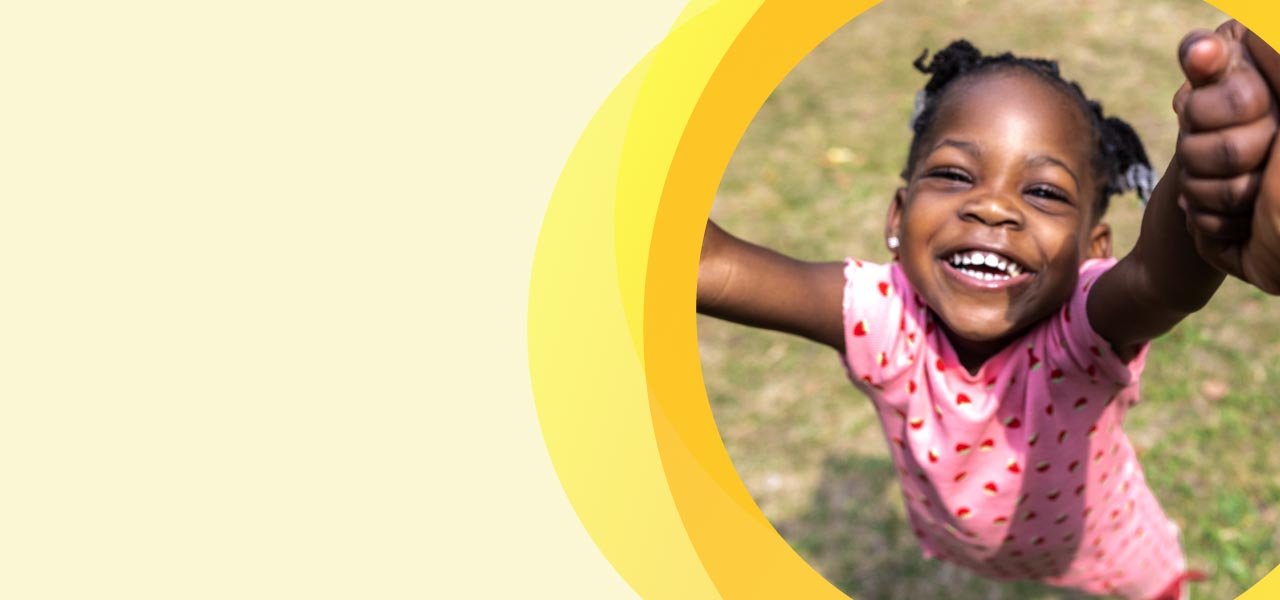 little black girl playing